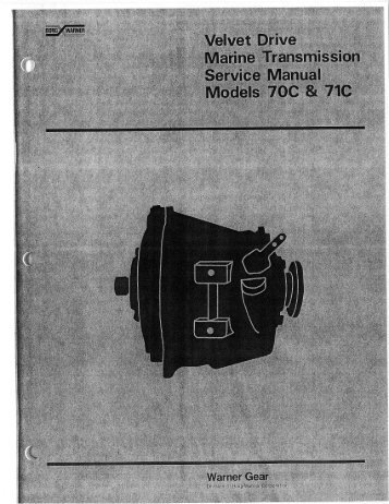 Borg Warner Velvet Drive Service Manual - CorrectCraftFan.com
