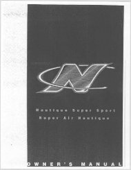 2000 Nautique Super Sport, Super Air Nautique Owner's Manual