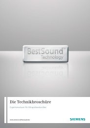 Die Technikbroschüre - Siemens Hearing Instruments