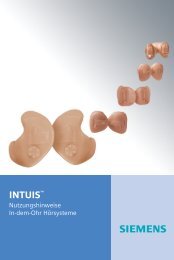 Beschreibung der INTUIS IdO - Siemens Hearing Instruments