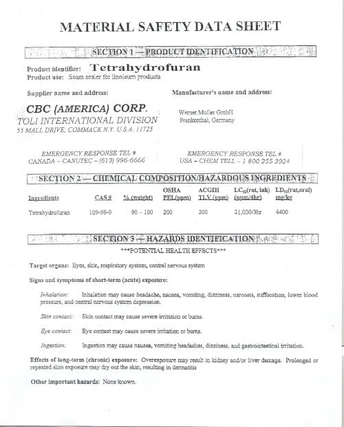 TOLI Cold Weld Seam Sealer CBC Flooring