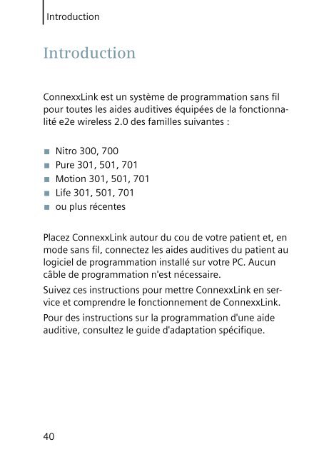 ConnexxLink - Siemens Hearing Instruments