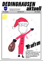 Monatliche Dorfzeitung für - Dedinghausen