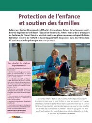 Protection de l’enfance et soutien des familles