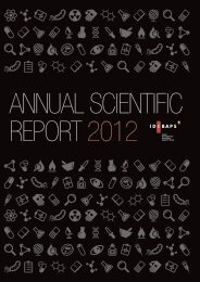 ANNUAL SCIENTIFIC REPORT 2012