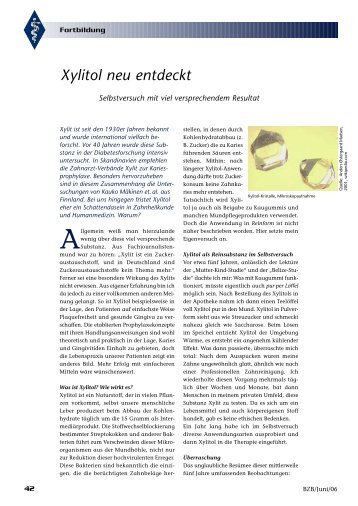 Xylitol neu entdeckt
