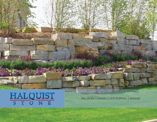 WALLSTONE PAVING OUTCROPPING SIGNAGE