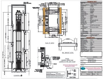 TECHNICAL DATA MACHINE DATA - Universal Elevator Co.