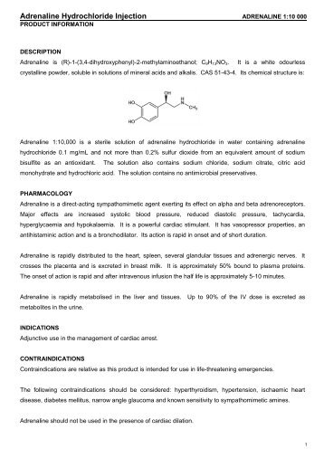 Adrenaline Hydrochloride Injection