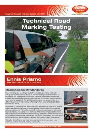 Technical Road Marking Testing