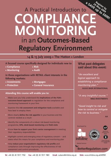 COMPLIANCE MONITORING