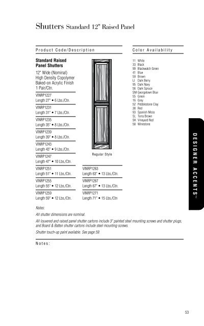 Table Of Contents