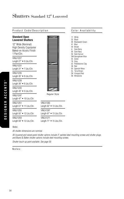 Table Of Contents