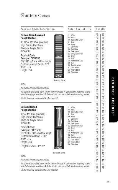 Table Of Contents