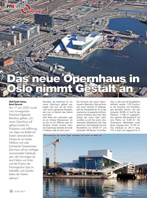 Das neue Opernhaus in Oslo nimmt Gestalt an