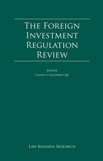 The Foreign Investment Regulation Review