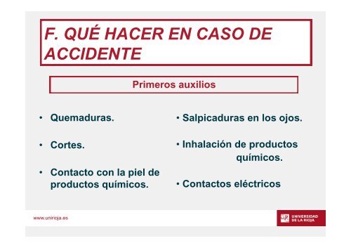 LA SEGURIDAD EN LOS LABORATORIOS DE PRÁCTICAS CON RIESGO QUÍMICO