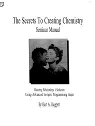 The Secrets To Creating Chemistry