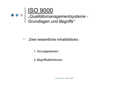 Referat "DIN EN ISO 9000 ff." - BiBB