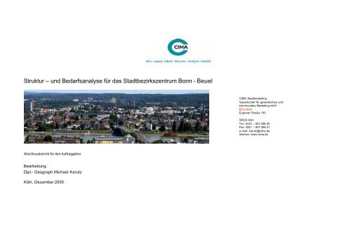 Einkaufsorientierung Nach Cima Warengruppen Bonn