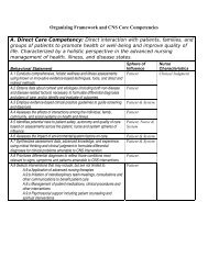 CNS Core Competencies - National Association of Clinical Nurse ...