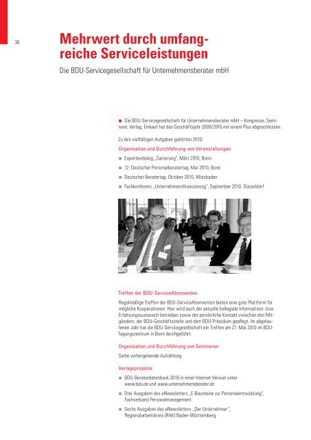 Mehrwert durch umfang- reiche Serviceleistungen - Bundesverband ...