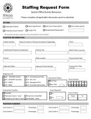 Staffing Request Form