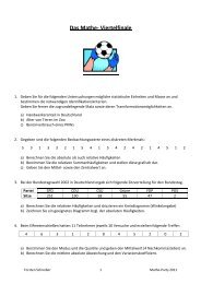 Das Mathe- Viertelfinale