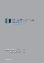 2010 interim report - Schramm Holding GmbH