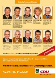 Wahlprospekt 2009 als pdf-Datei - CDU Stadtverband Elzach