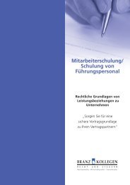 Mitarbeiterschulung/ Schulung von Führungspersonal