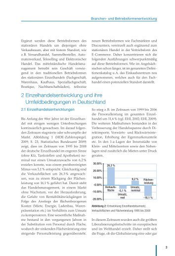 2 Einzelhandelsentwicklung und ihre Umfeldbedingungen in ...