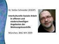 Dr. Stefan Schneider (EISOP) Interkulturelle Soziale Arbeit in ...