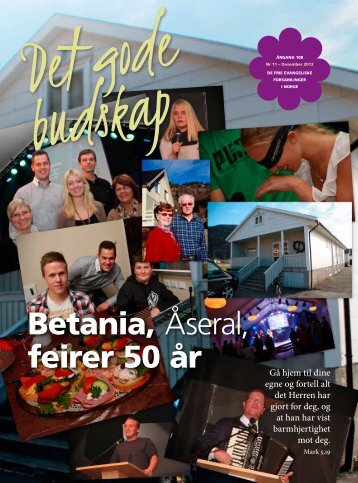 Betania Åseral feirer 50 år