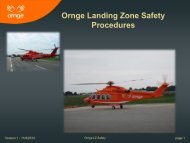 Ornge Landing Zone Safety Procedures