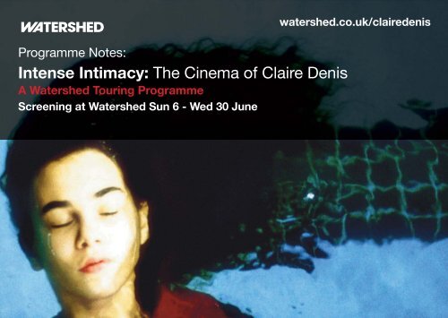 Intense Intimacy The Cinema of Claire Denis
