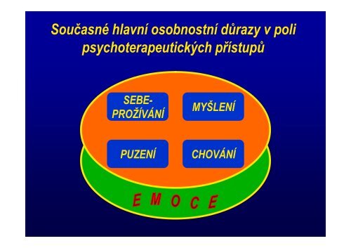 Psychoterapeutické směry jednota a pohyb v rozmanitosti