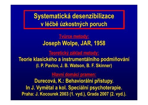 Systematická desenzibilizace