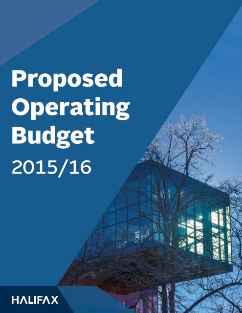 Proposed Operating Budget
