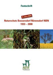 Festschrift Naturschutz Bassersdorf Nürensdorf NBN 1933 – 2008