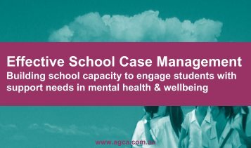 Effective School Case Management