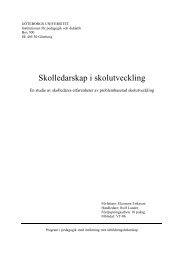 Skolledarskap i skolutveckling