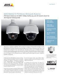 AXIS Q6035/-E PTZ-Dome-Netzwerk-Kameras - Axis Communications