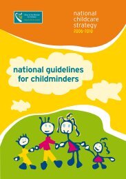 national guidelines for childminders