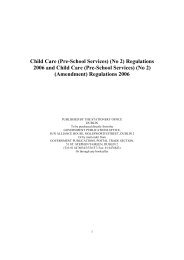 Child Care (Pre-School Services) (No 2) Regulations 2006