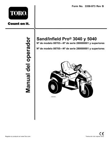 Sand/Infield Pro 3040 y 5040