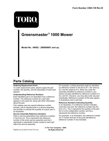 Greensmaster 1000 Mower