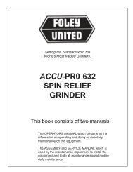 ACCU-PR0 632 SPIN RELIEF GRINDER