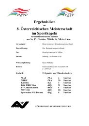 8 Österreichischen Meisterschaft im Sportkegeln