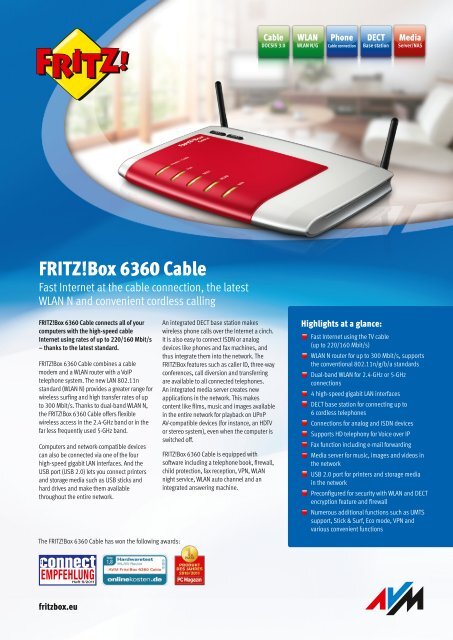 FRITZ!Box 6340 Cable - AVM